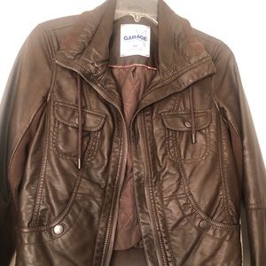 Garage “Leather” coat. Size Medium. Worn once.
